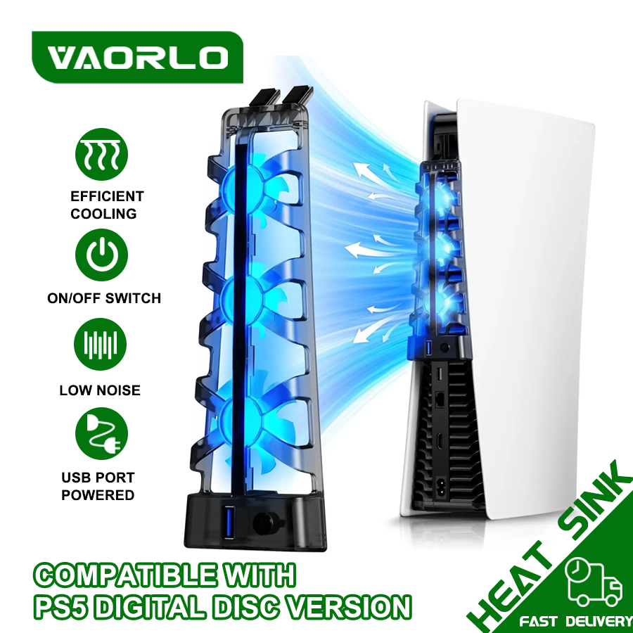 Gaming Accessories Lights - Per PS5 Entrambi dischi/Edizioni digitali Ventola