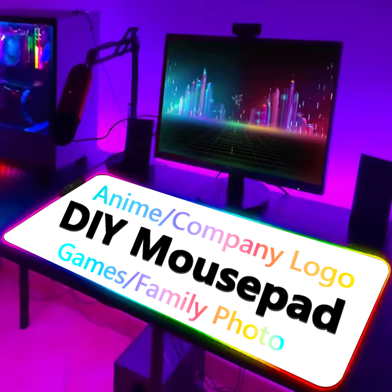 Gaming Accessories Logo - Tappetino per mouse RGB personalizzato fai-da-te