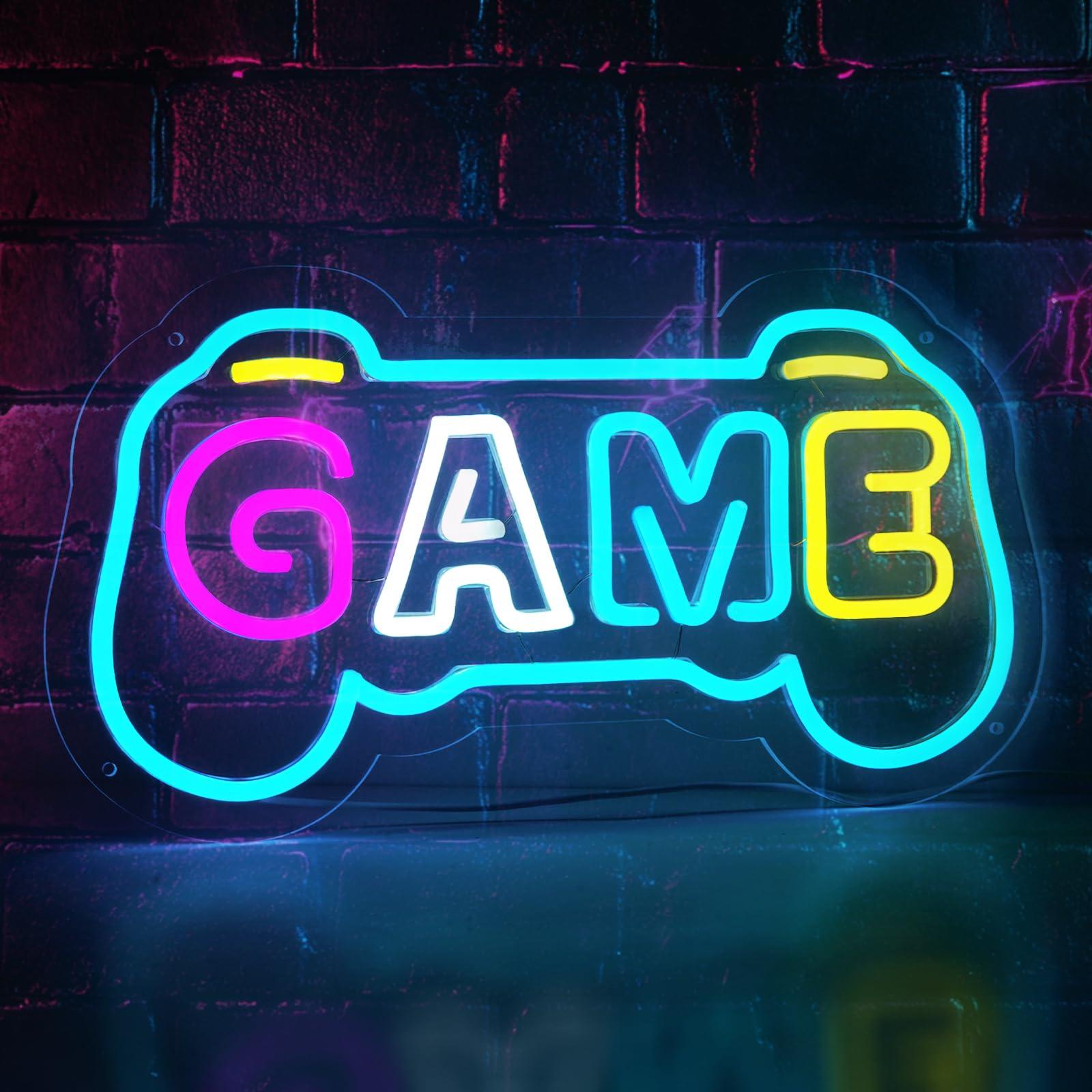 Gaming Accessories Gifts For Men - Insegna al Neon a Forma di