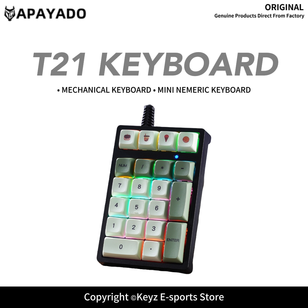 Keyboard Numpad Separate - Mini tastiera cablata a 21 tasti