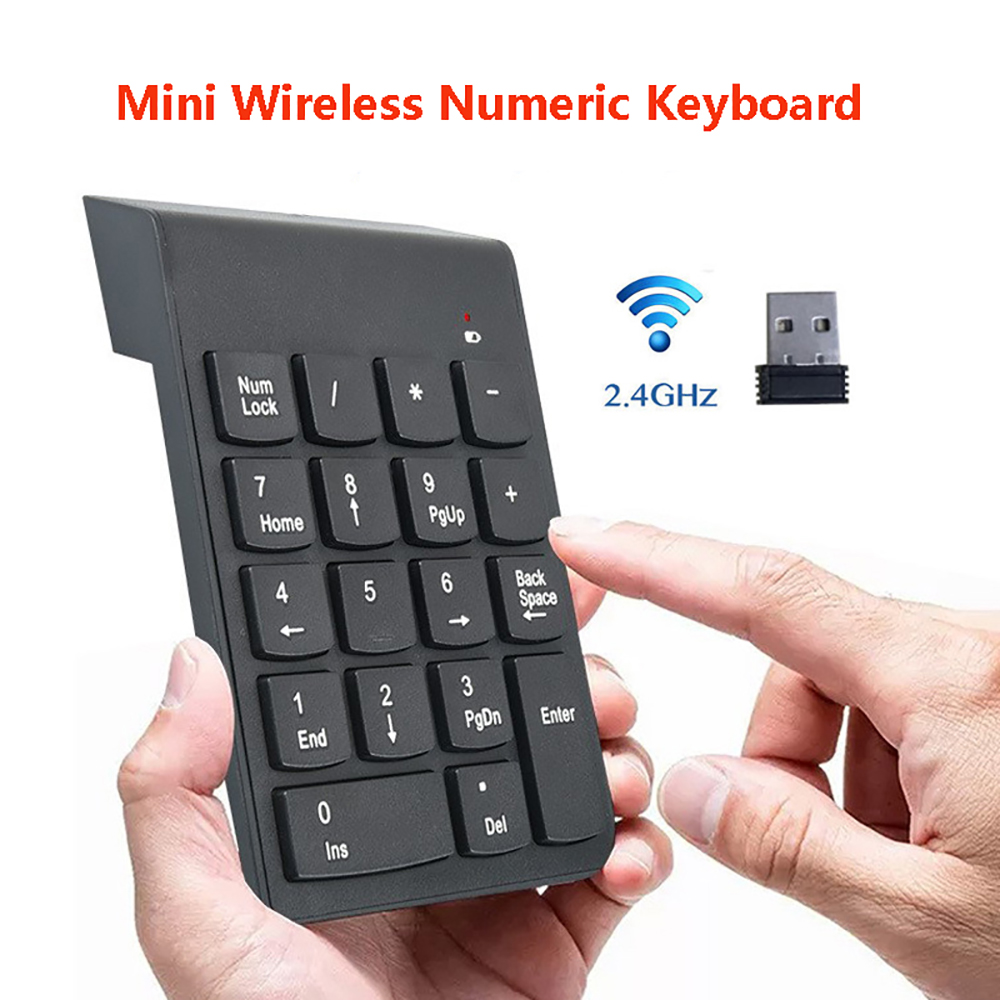 Keyboard Numpad Separate - Mini Tastierino Numerico Wireless 2.4GHz, Tastierino
