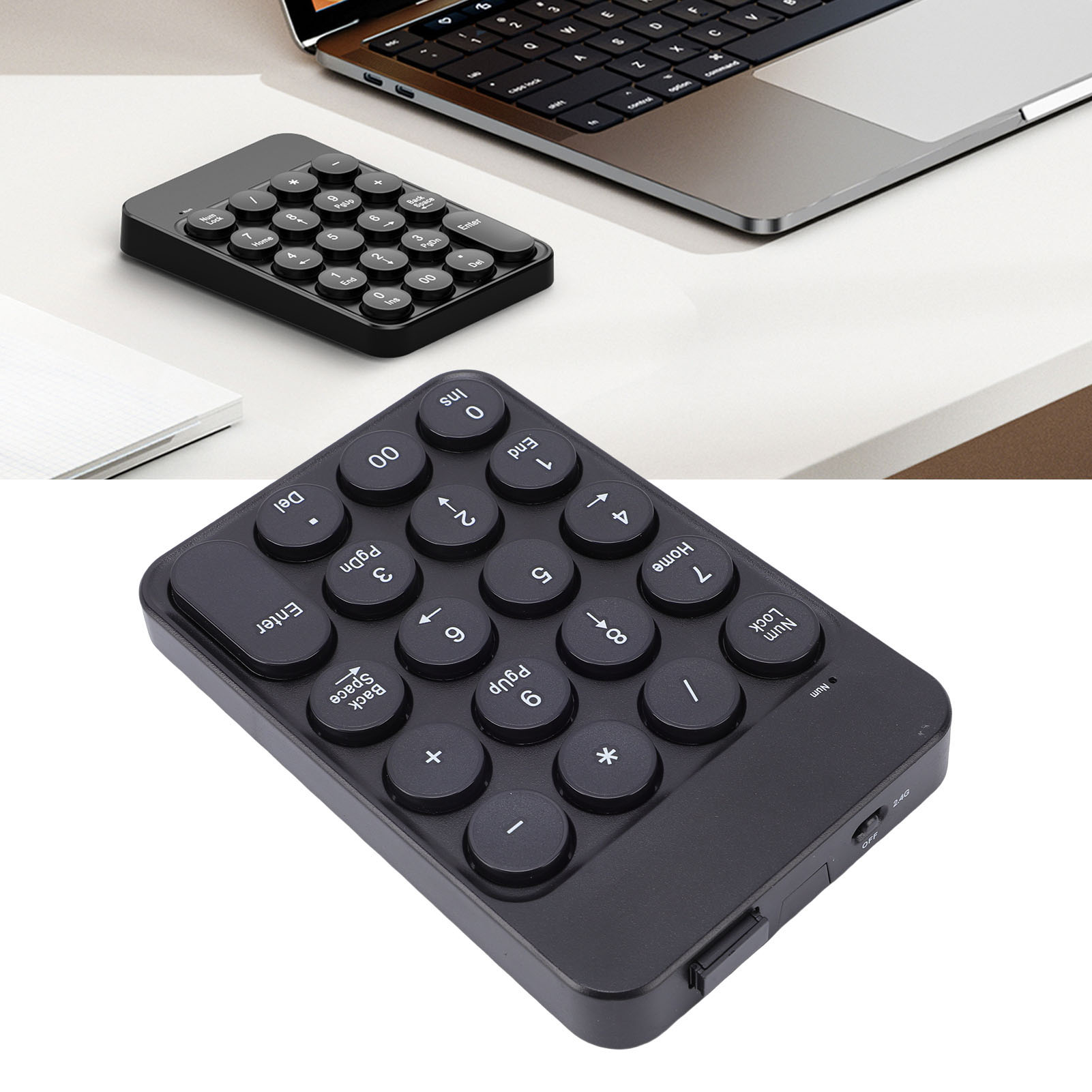 Keyboard Numpad Separate - Mini tastierino numerico con tasti rotondi