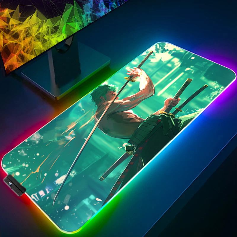 ONE PIECE Zoro Mouse Pad RGB A - Gaming Accessories Lights recensione e prezzo