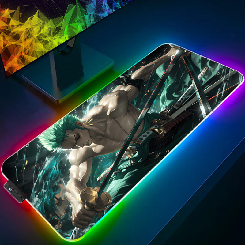 ONE PIECE Zoro Mouse Pad RGB A - Gaming Accessories Lights recensione e prezzo